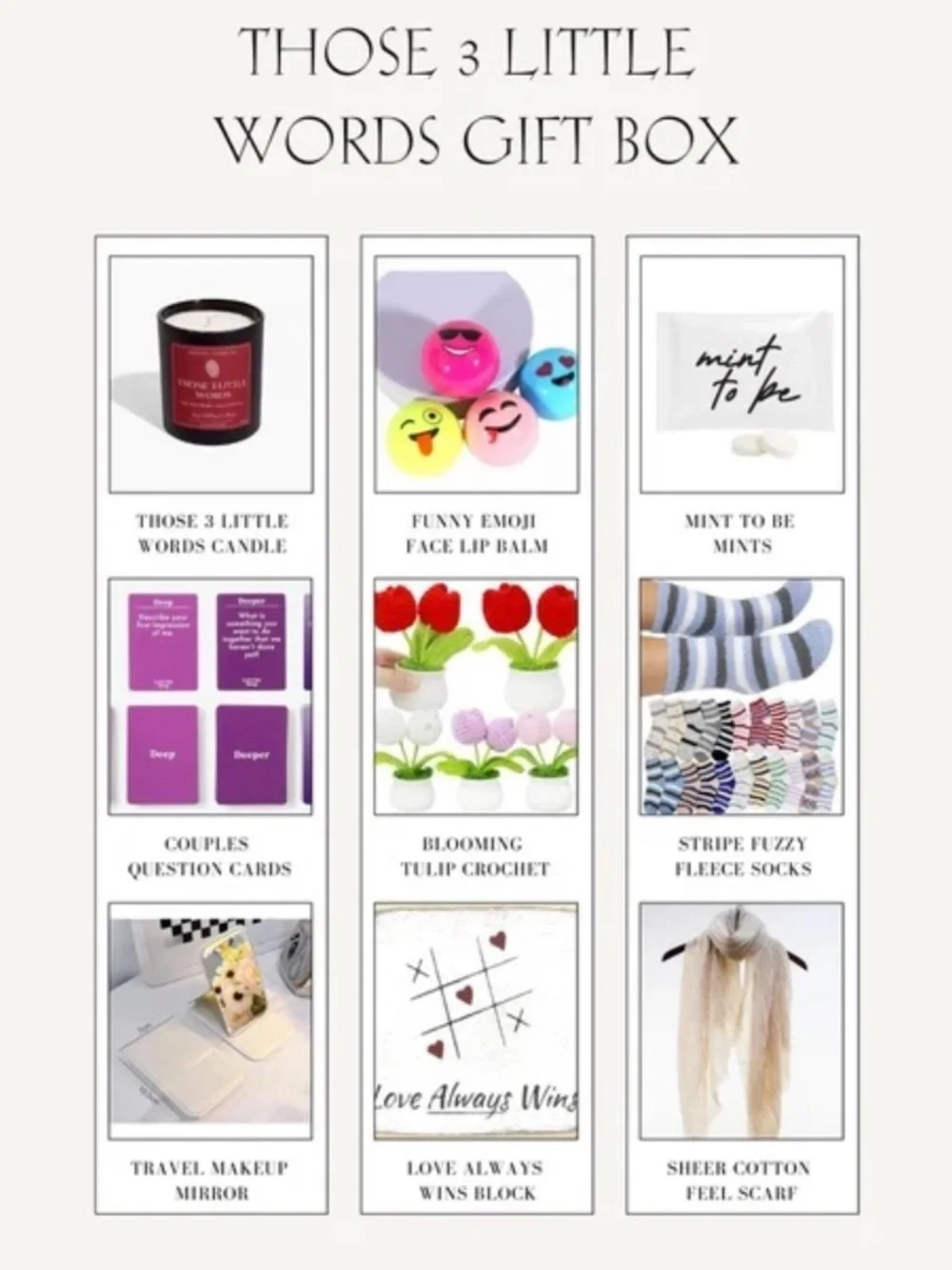Those 3 little Words Gift Box